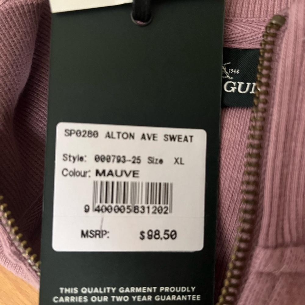 NWT Rodd & Gunn Quarter zip - Picture 3 of 3